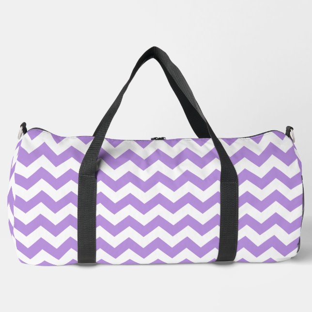Sac De Sport Purple Zigzag, Purple Chevron, Motif géométrique (Recto)