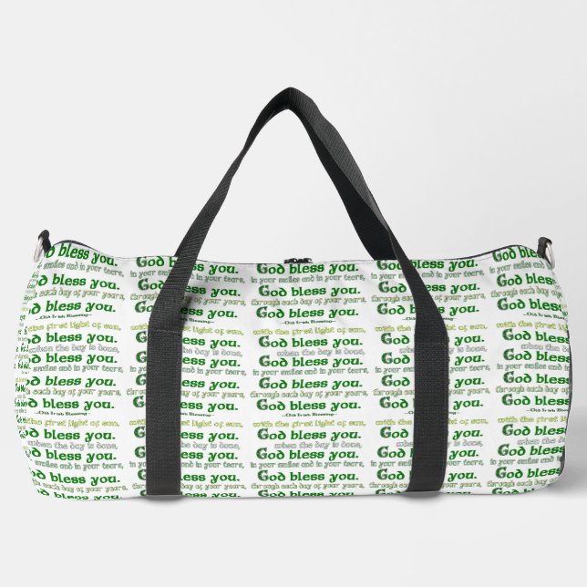 Sac De Sport Que Dieu vous bénisse Irish Blessing (Recto)