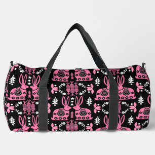 Sac De Sport Rabbit Nordic Scandinavian Folk Art