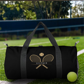 Sac De Sport Raquettes de Tennis & Nom Personnalisé