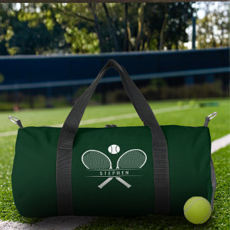 Sac De Sport Raquettes de Tennis & Nom Personnalisé