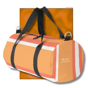 Sac De Sport Rayures de héros Lignes horizontales Rouge Orange 