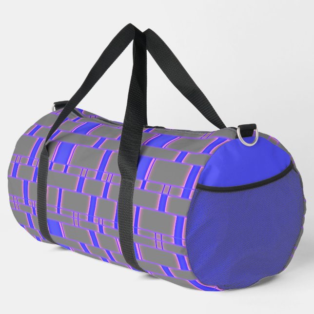 Sac De Sport Rectangle gris Motif 8 (Coin droit)