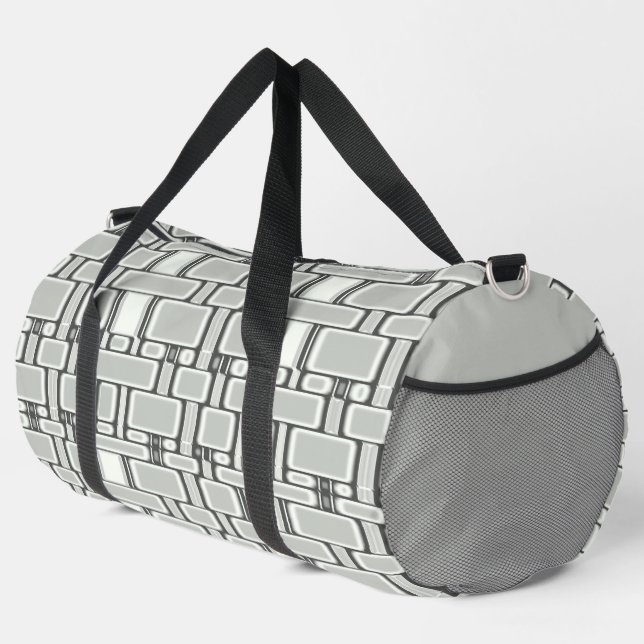 Sac De Sport Rectangle gris neutre Motif (Coin droit)