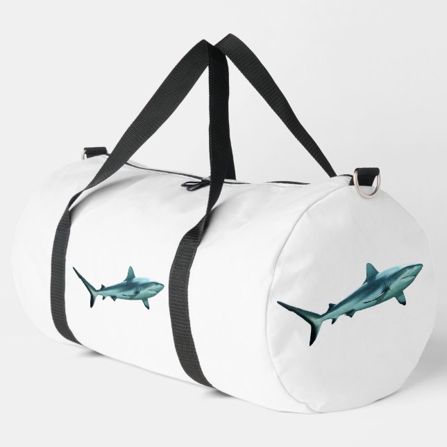 Sac De Sport Reefshark - Conception abstraite - Découpe d'une p (Coin gauche)