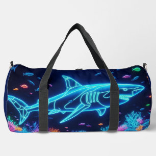 Sac De Sport requin néon coloré du littoral/de la plage
