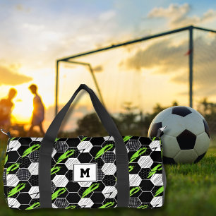 Sac De Sport Résumé Géométrique Abstrait Noir et Blanc Football