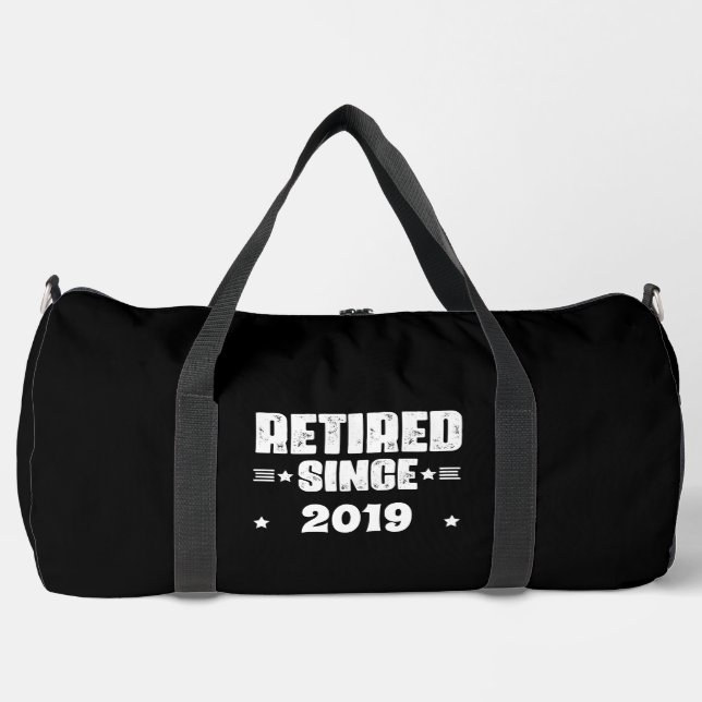 Sac De Sport Retraité depuis 2019 - Customisez votre année! (Recto)