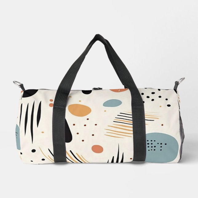Sac De Sport Retro Boho Collection moderne Abstraite (Recto)