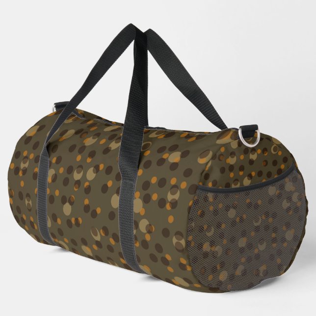 Sac De Sport Retro Mocha Latte 1970s Bubble Dream   (Coin droit)