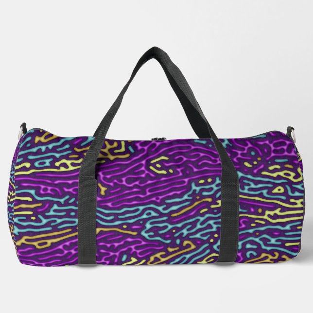 Sac De Sport Retro Neon Maze Motif - Arcade esthétique (Recto)