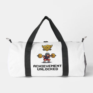 Sac De Sport Réussite Débloquée Niveau 99 Motivation Pixel Gym