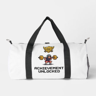Sac De Sport Réussite Débloquée Niveau 99 Motivation Pixel Gym