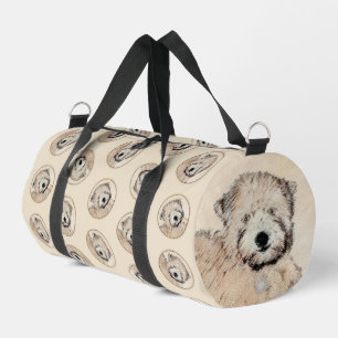 Sac De Sport Revêtu doux Roue Peinture Terrier Art original