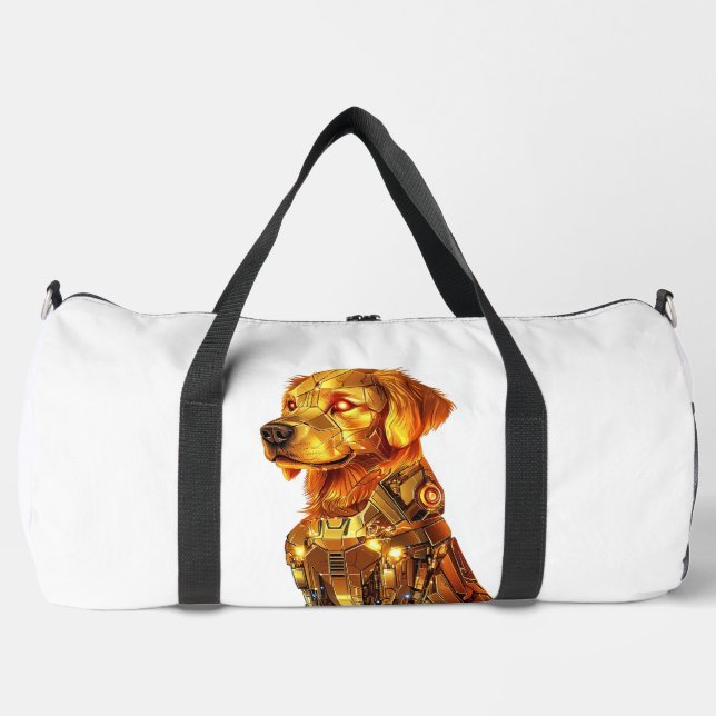 Sac De Sport Robot Retriever � Chien Méca Futuriste (Recto)