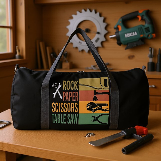 Sac De Sport Rock Paper Scissors Table Saw (Créateur téléchargé)