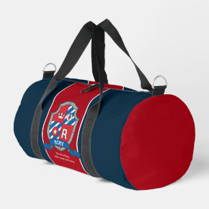 Sac De Sport Rory nom signifie rouge bleu oiseau bouclier