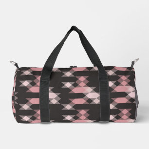Sac De Sport rose blanc et gris géométrique
