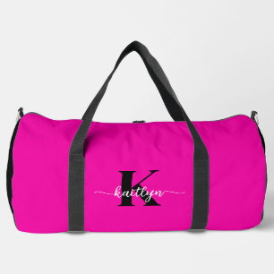 Sac De Sport Rose Chaude Monogramme Noir