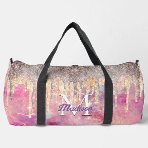 Sac De Sport Rose chic rose parties scintillant gouttes monogra