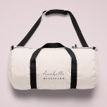 Sac De Sport Rose clair monogramme | Minimaliste moderne Femini<br><div class="desc">Un design simple et élégant monogramme personnalisé avec une typographie manuscrite minimaliste moderne associée à une typographie en bloc en noir sur un élégant arrière - plan rose pastel. Le nom monogramme peut être facilement personnalisé pour rendre un design aussi unique que vous êtes! Le cadeau ou accessoire parfaitement personnel...</div>