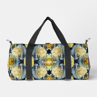 Sac De Sport Rose Jaune Gouttes de Pluie Motif Floral Personnal