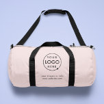 Sac De Sport Rose pâle | Logo Professionnel<br><div class="desc">Un simple modèle d'entreprise rose vif dans un style minimaliste moderne qui peut être facilement mis à jour avec le logo de votre entreprise et le slogan ou l'info de votre entreprise. Si vous avez besoin d'aide pour personnaliser ce produit, veuillez me contacter en utilisant le bouton de message ci-dessous...</div>