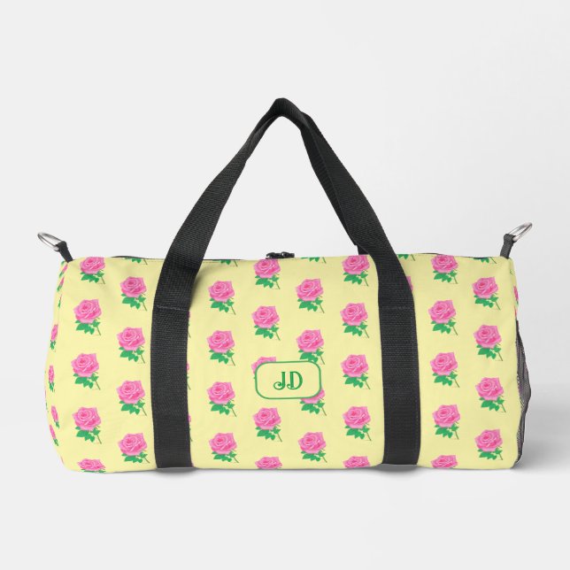 Sac De Sport Rose Rose Jaune (Recto)