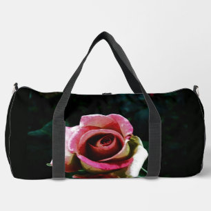 Sac De Sport Rose rouge peinte à l'huile