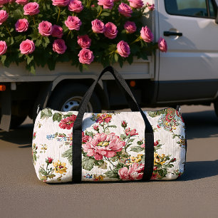 Sac De Sport Rose Vintage & Floral Chintz