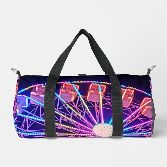 Sac De Sport Roue Ferris bleue et rouge (Recto)