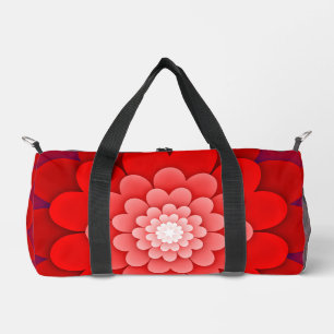 Sac De Sport Rouge Floral Mandala-58566