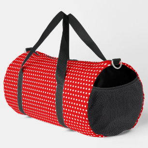 Sac De Sport Rouge Frappant Avec Points Blancs Élégants