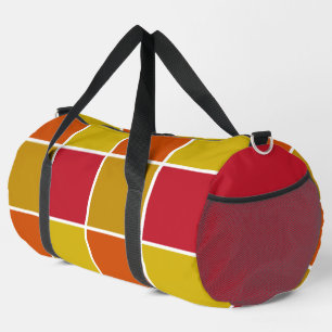 Sac De Sport Rouge, Jaune, Or et Carré orange