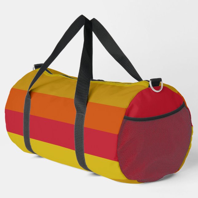 Sac De Sport Rouge, jaune, or et orange (Coin droit)