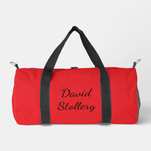 Sac De Sport Rouge & Noir Élégant