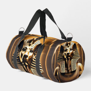 Sac De Sport **"Royal Roar : Le Lion Pharaon d'Or"**