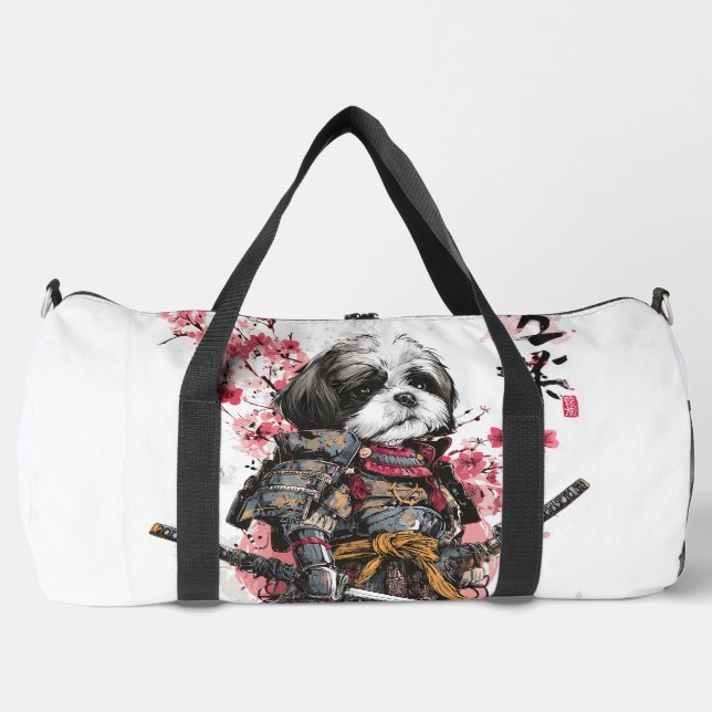 Sac De Sport Samouraï Shih Tzu � Chien Guerrier Épique (Recto)