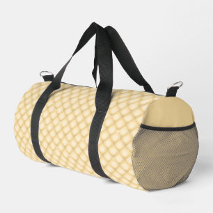 Sac De Sport Satin d'ivoire et carreaux de Faux Tufted Dufft