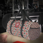 Sac De Sport Script Monogramme moderne élégant Noir Rouge<br><div class="desc">Script Monogrammé moderne Le sac à duffle rouge noir élégant est idéal pour l'utilisation quotidienne. Il présente un design élégant et unique. Le sac à dos peut être utilisé pour transporter vos objets de valeur pour le sport, le travail, la salle de sport et la nuit. Il fait aussi un...</div>
