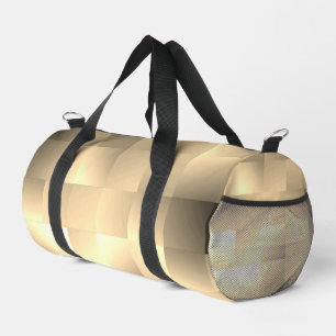 Sac De Sport Sepia Tones dans un Motif Carré