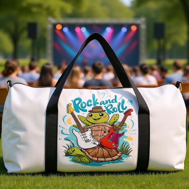 Sac De Sport Session de jambe de tortue Rock And Roll (Créateur téléchargé)