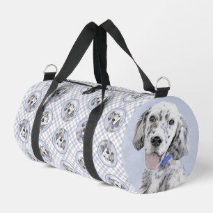 Sac De Sport Setter Anglais Blue Belton Peinture Chien de Compa