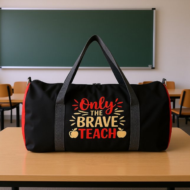 Sac De Sport Seuls les Braves Enseignent la Conception Apple (Créateur téléchargé)