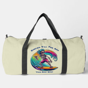 Sac De Sport Skeleton Surfer En Vague