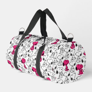 Sac De Sport Snoopy Black & Magenta Motif