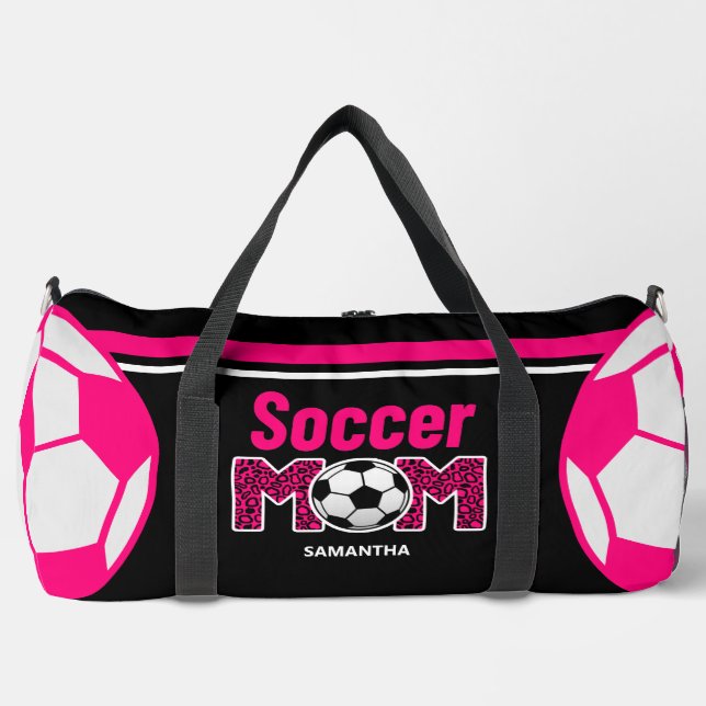 Sac De Sport Soccer personnalisé Maman Nom Fête des mères (Recto)