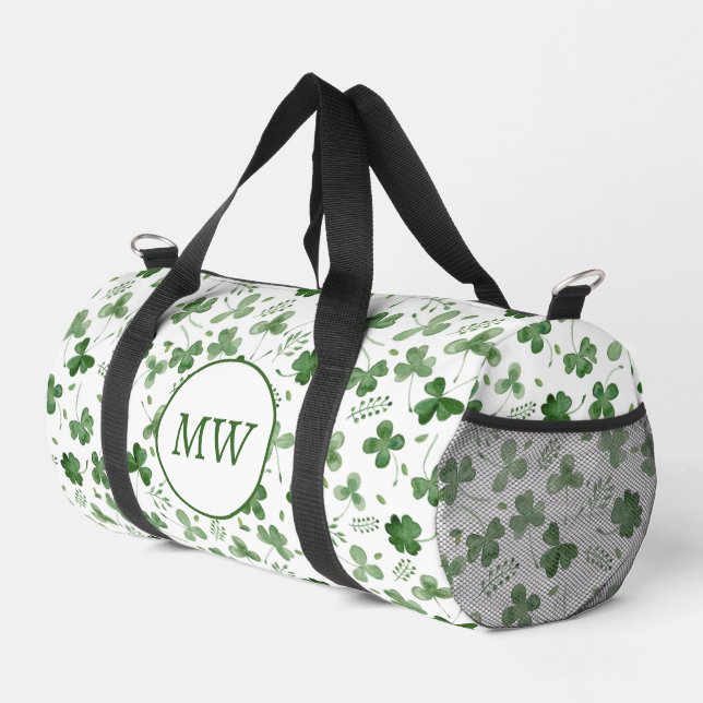 Sac De Sport Soft Watercolor Shamrock (Coin droit)