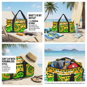 Sac De Sport Soleil, Mer et Vagues : J'adore le Surf