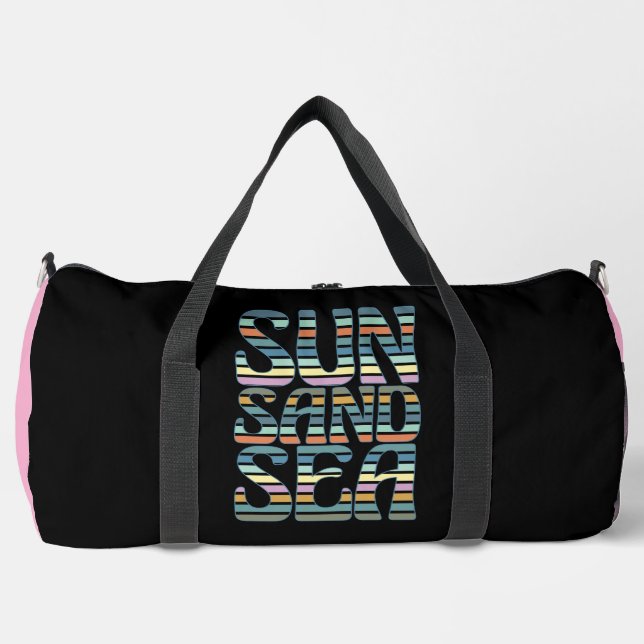 Sac De Sport Soleil Sable Mer Vibes de Plage (Recto)